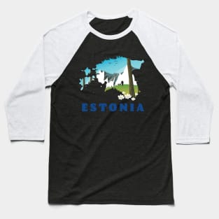 Estonia Baseball T-Shirt